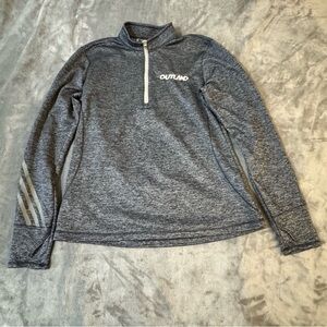 Adidas Gray Quarter-Zip Sweatshirt

#1388